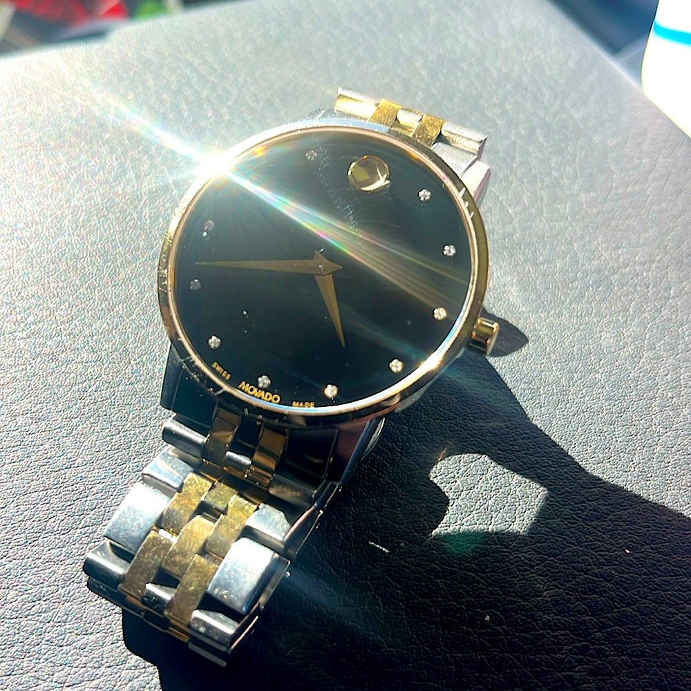 Movado two tone museum classic